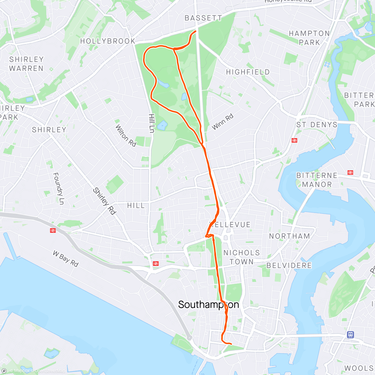 Map of the activity, Morning run with Paul