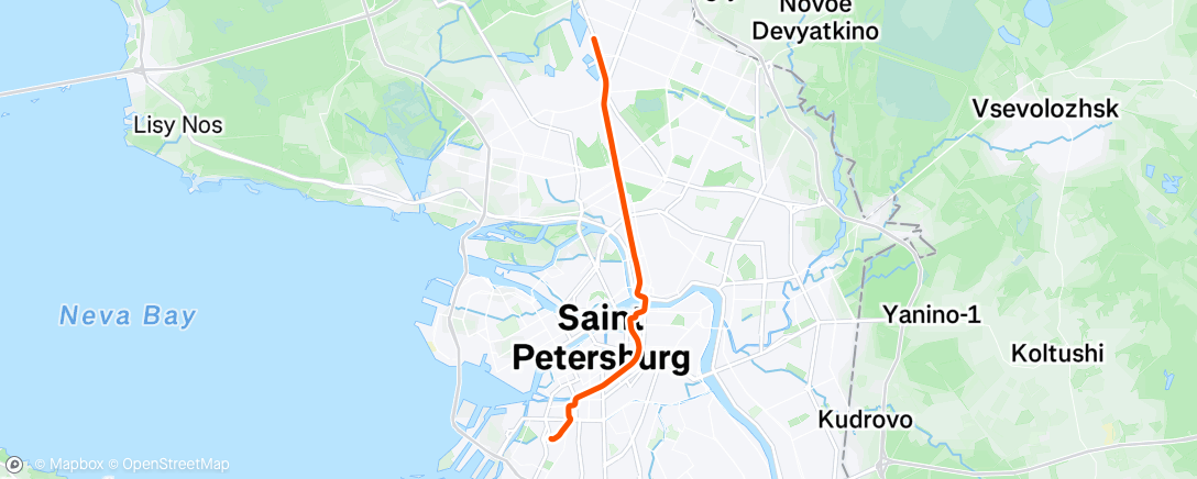 Mapa de la actividad, Утренний велозаезд