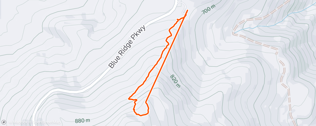 Map of the activity, Lunch Hike