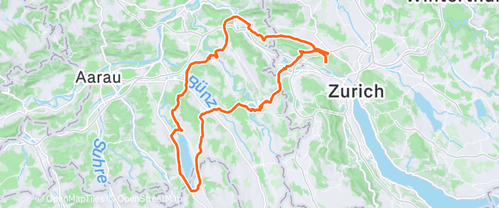 Route map of Hitzkirch Loop