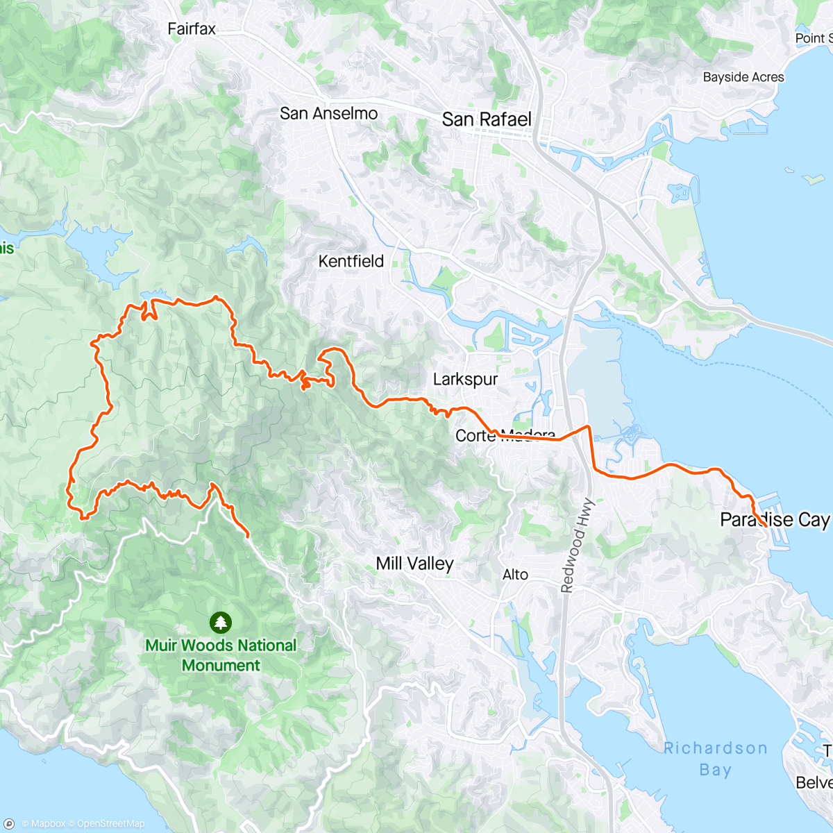 Mapa da atividade, Long Lunch Run