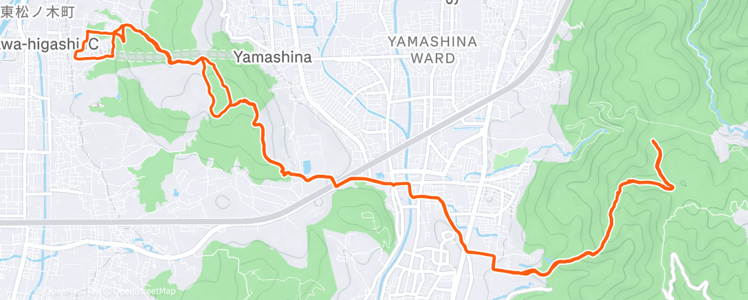 Peta aktivitas, Morning Trail Run