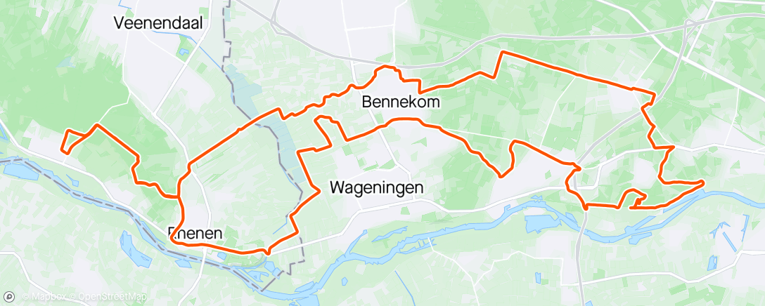 Map of the activity, Brommertocht test