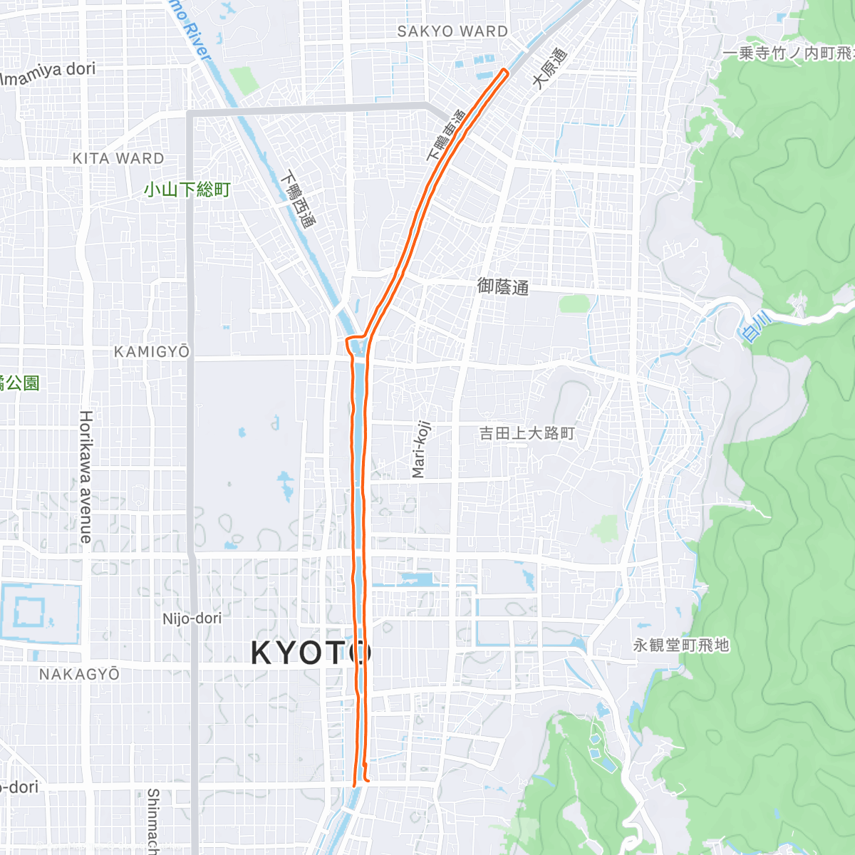 Map of the activity, Christmas in Kyoto 🎄
