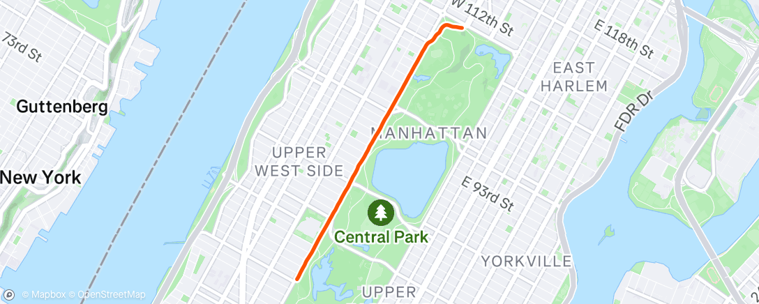 Map of the activity, Cooldown