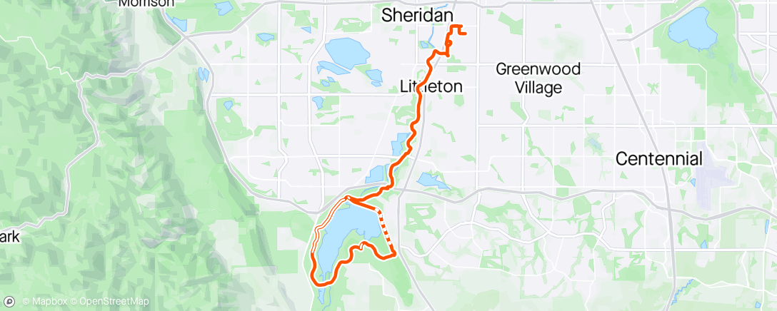 Map of the activity, Chatfield