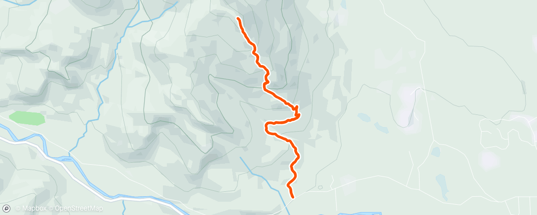 Map of the activity, Evening Trail Run