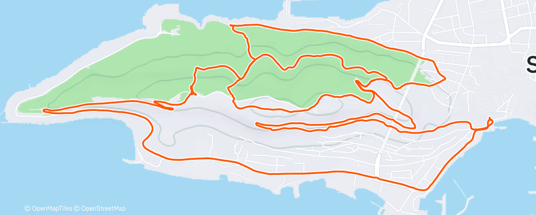 Map of the activity, Afternoon Mountain Bike Ride