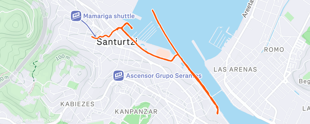 Карта физической активности (Caminata de tarde)