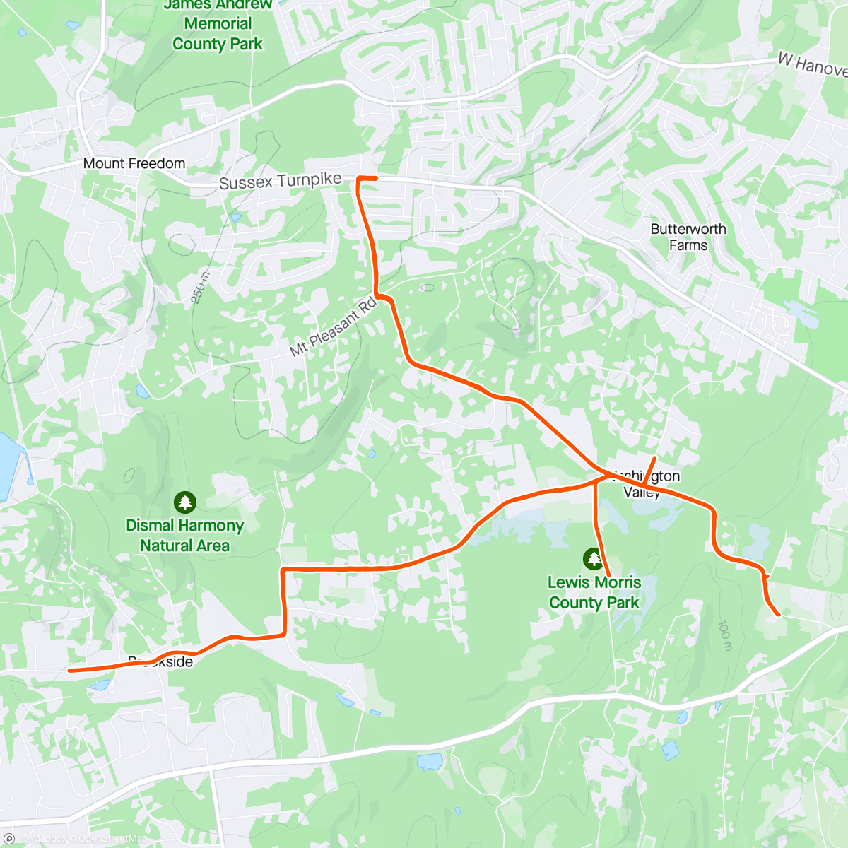 Map of the activity, Train the pain on Schoolhouse Lane
