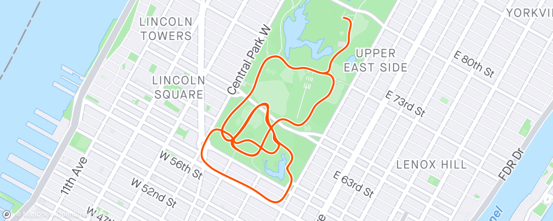 Map of the activity, Zwift - Race: Zwift Hill Climb Racing Club - Grand Central Circuit || Using Racing Score (D) on Grand Central Circuit in New York