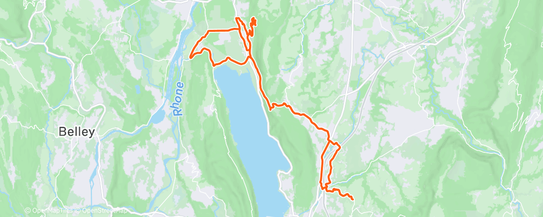 Map of the activity, Cyclisme