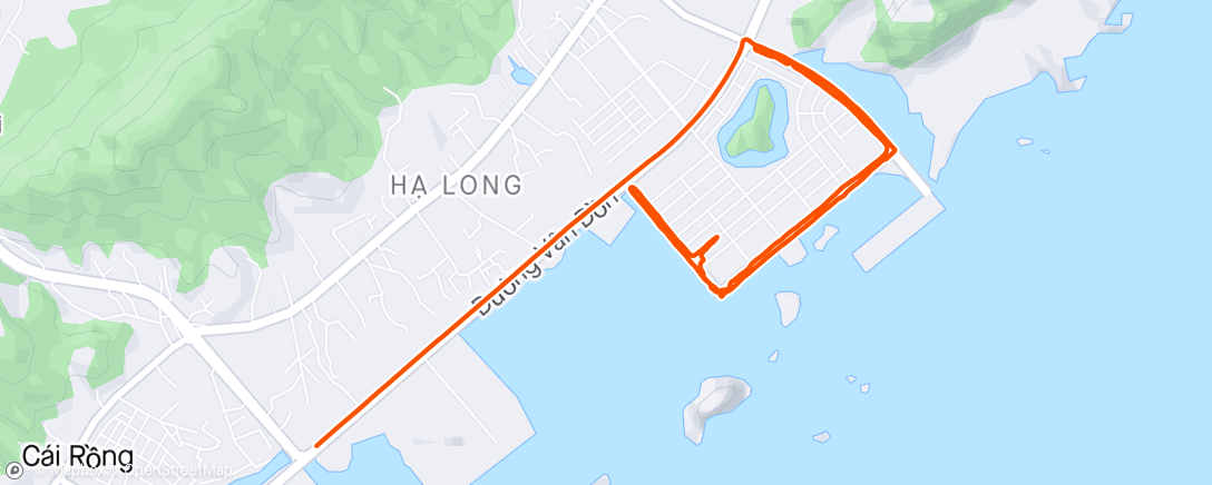 Map of the activity, 01/5 Hoàn thành 100km