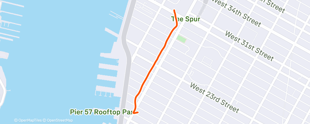 Карта физической активности (Afternoon Walk)