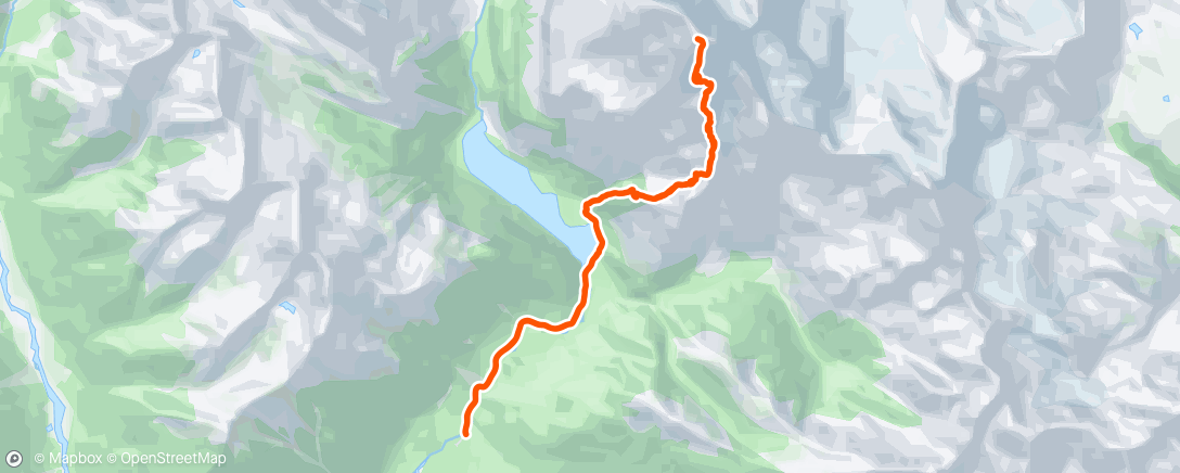 Mappa dell'attività Mount Robson, South Face