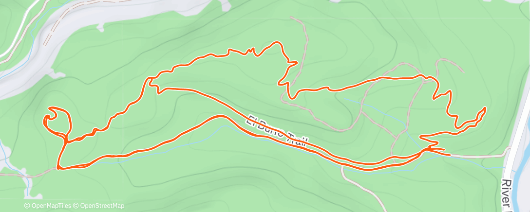 Map of the activity, Jackass ridge
