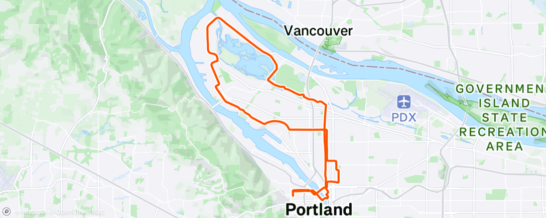 Map of the activity, Afternoon Ride