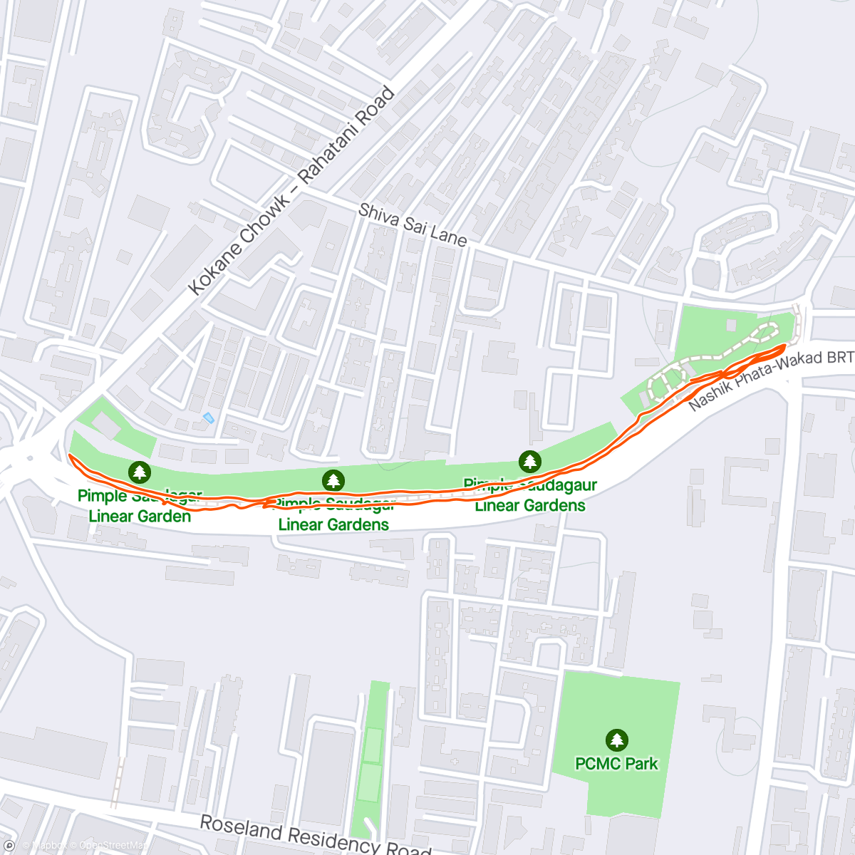 Map of the activity, Walk 22 : Morning Walk