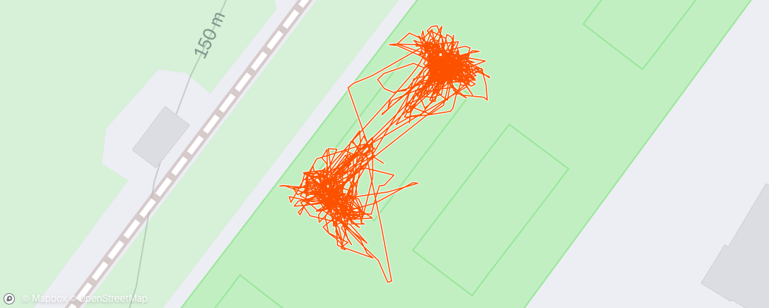 Map of the activity, Morning Tennis