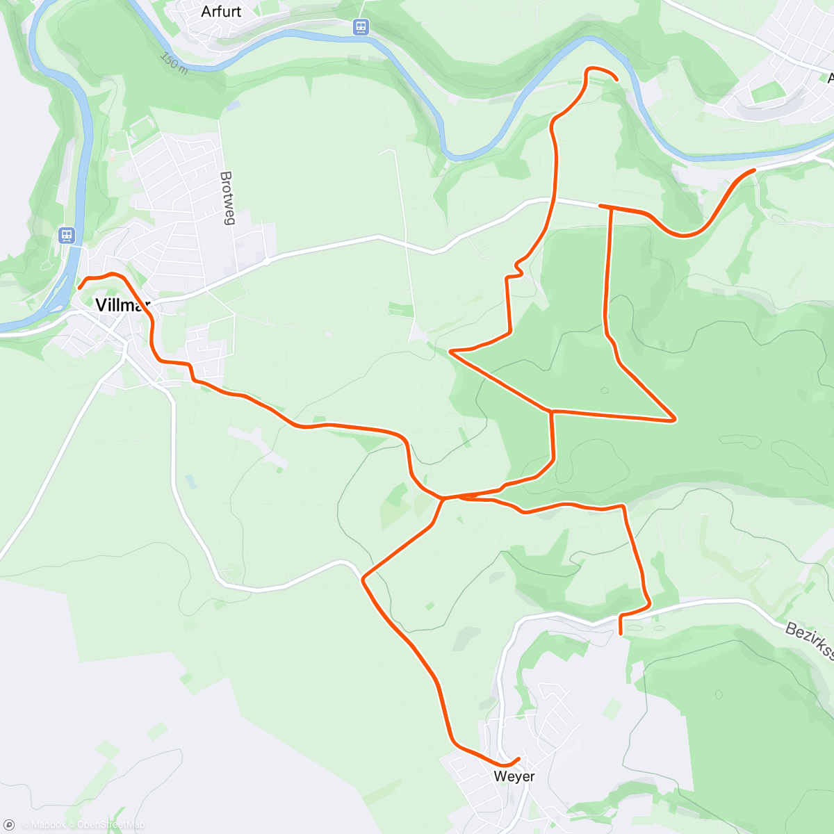 Map of the activity, Taunustaler Xmas Hm Battle