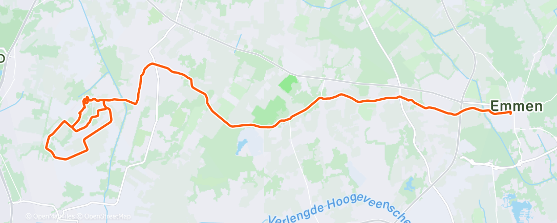 Map of the activity, Lunch Ride