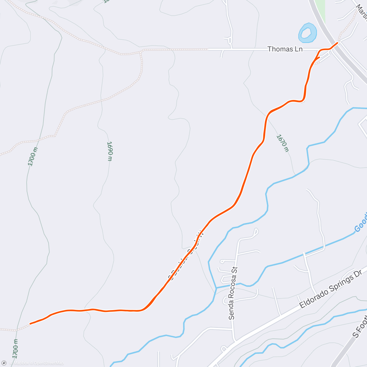 Map of the activity, Sobo creek