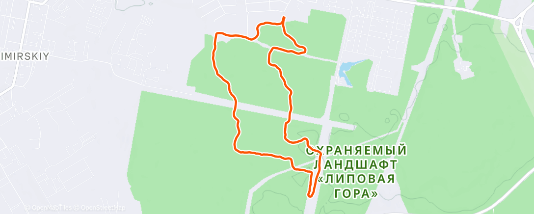 Map of the activity, 2025-01-09 Ski