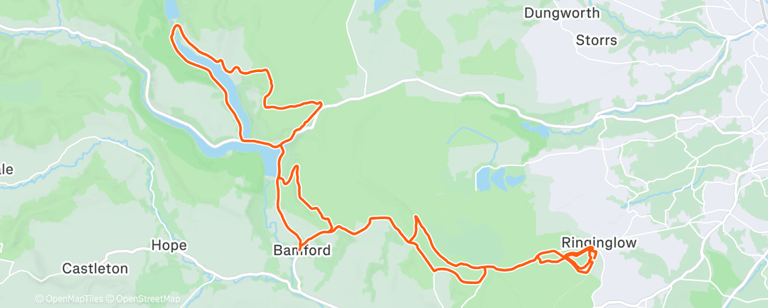 Map of the activity, Morning Mountain Bike Ride