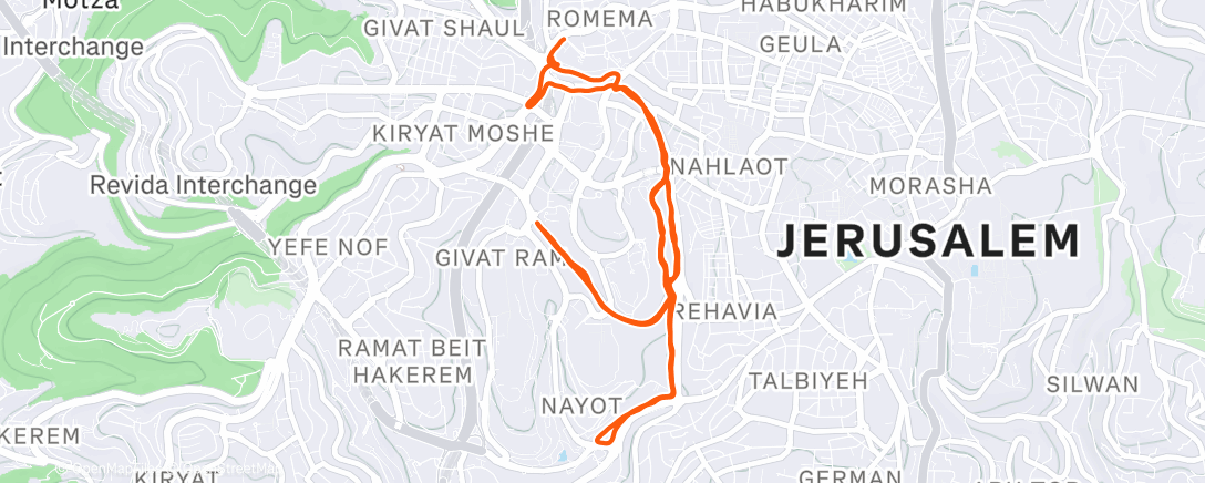 Map of the activity, Everything is a steep hill 🥲