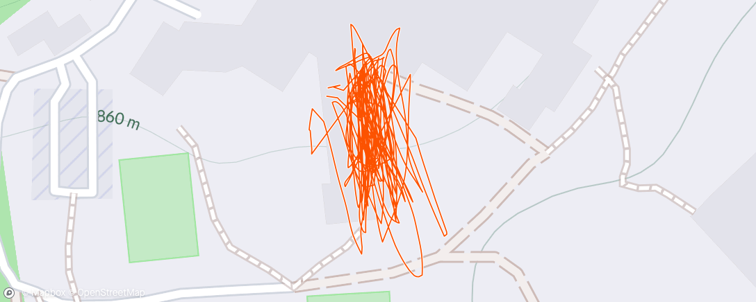 Map of the activity, 4,2 and moving.