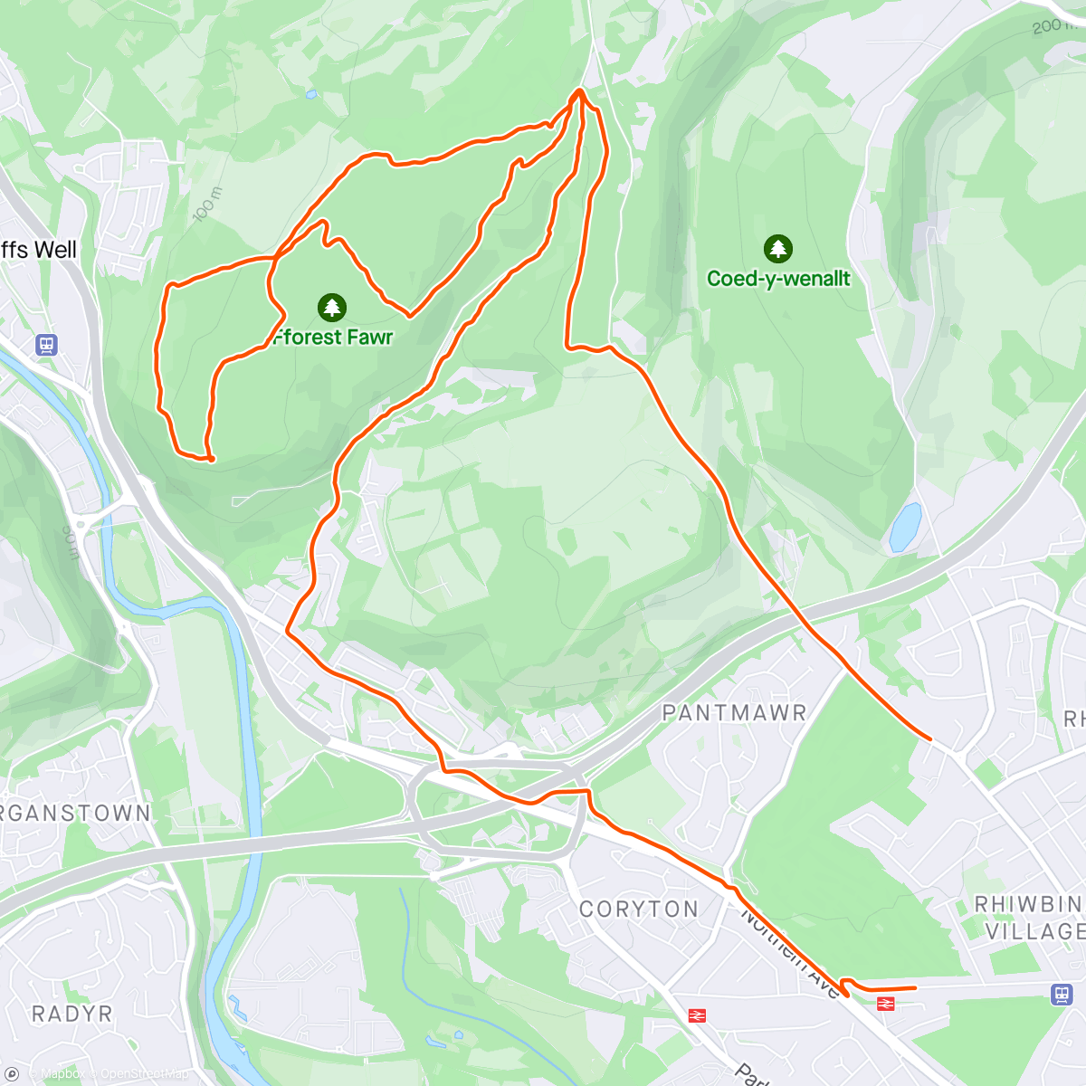 Map of the activity, Evening Adventures