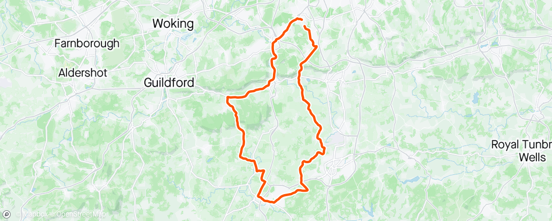 Map of the activity, Morning Ride on TT