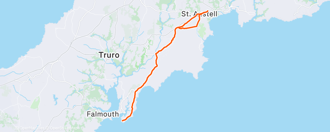 Map of the activity, Top ride out with the shankers