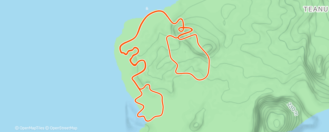 Map of the activity, Zwift - Microbursts 30's on Loop de Loop in Watopia