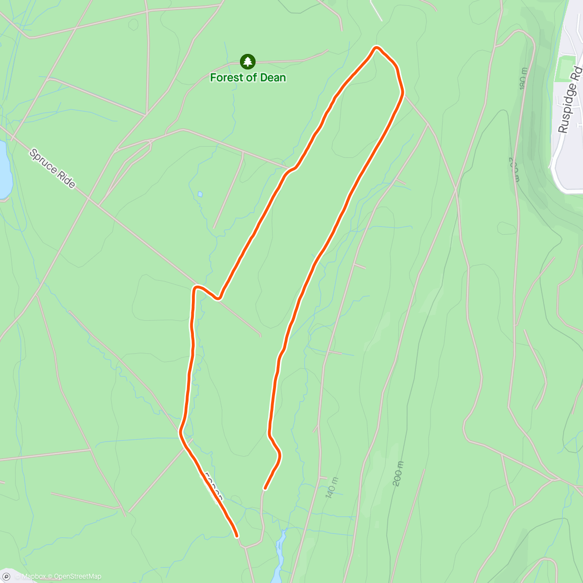 Map of the activity, Mallards Pike Parkrun with Lau (I ran with buggy)