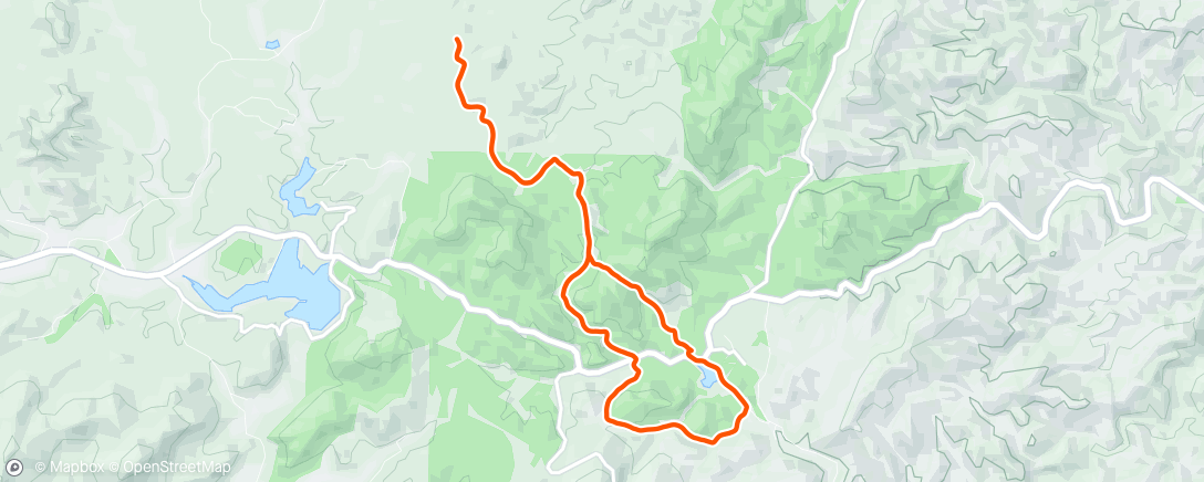 Map of the activity, Morning Mountain Bike Ride