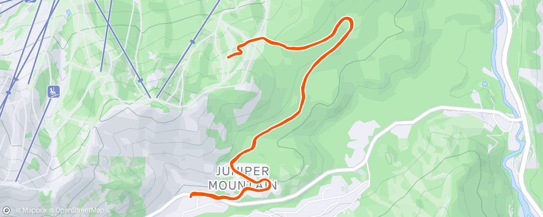 Map of the activity, Morning Trail Run