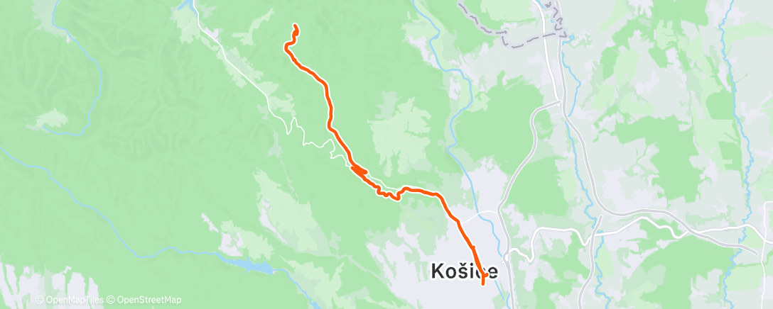 Map of the activity, PREDVIANOČNÁ JAZDA