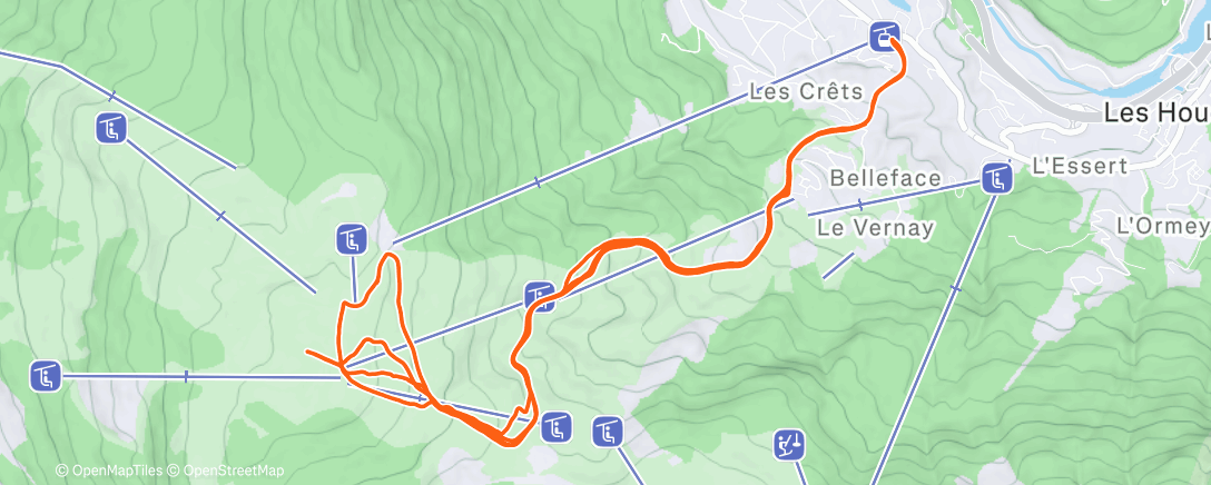 Mapa de la actividad (Morning Backcountry Ski)