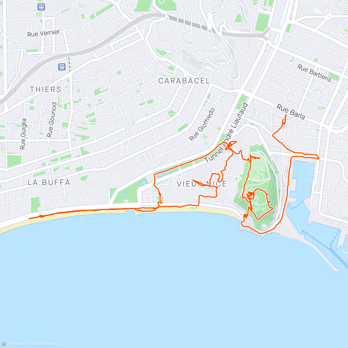 Map of the activity, Afternoon Walk in Nice avec Philu