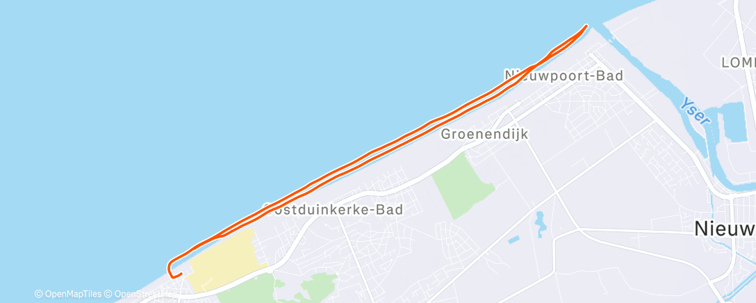 Map of the activity, Ochtendloop