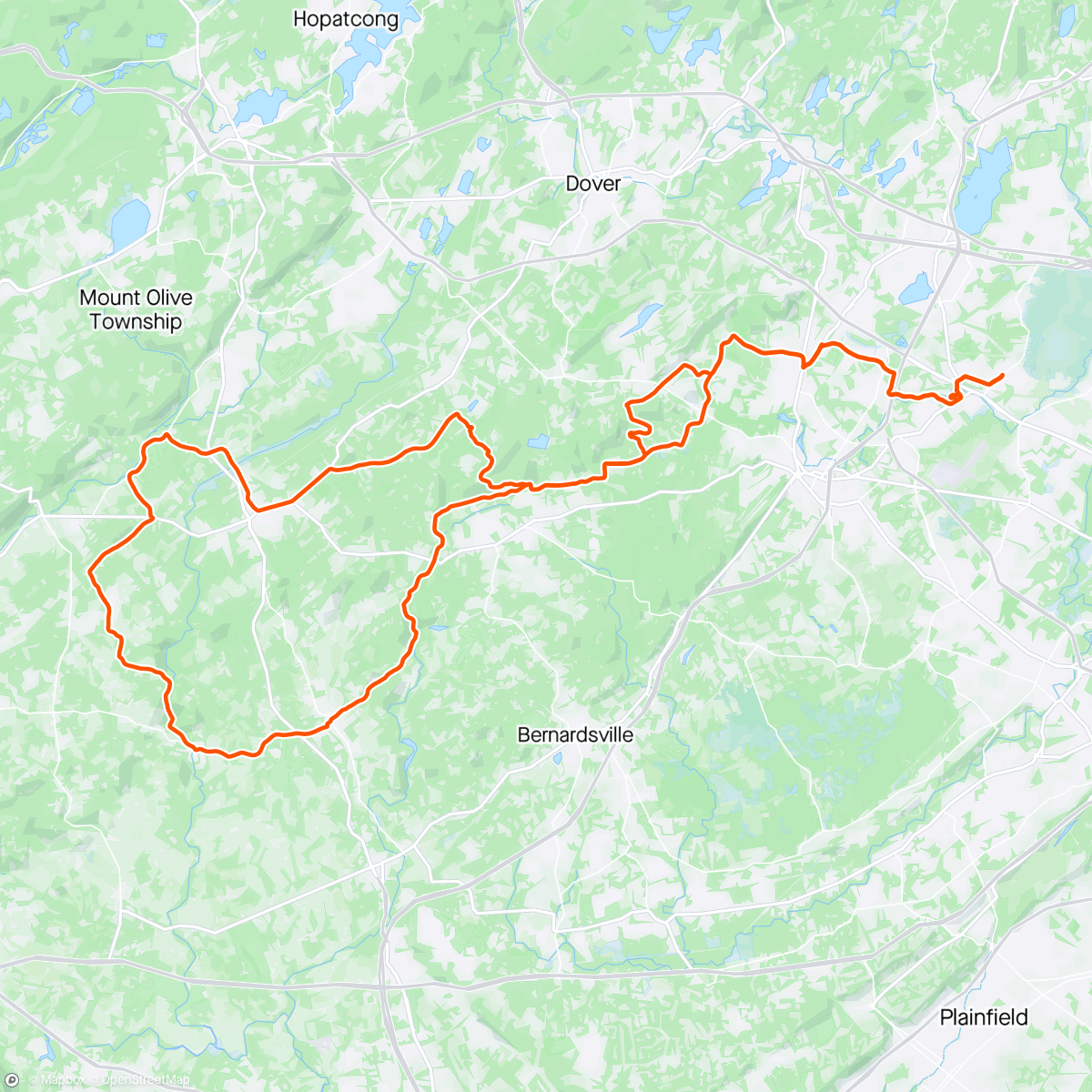 Map of the activity, Hills and Rivers