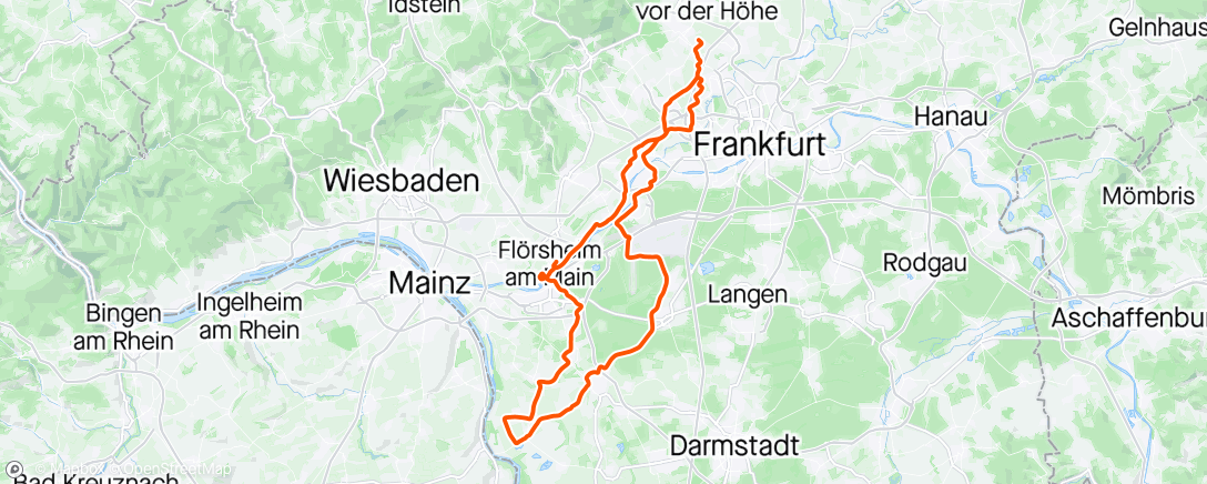 Map of the activity, Ried Gebiet Ride