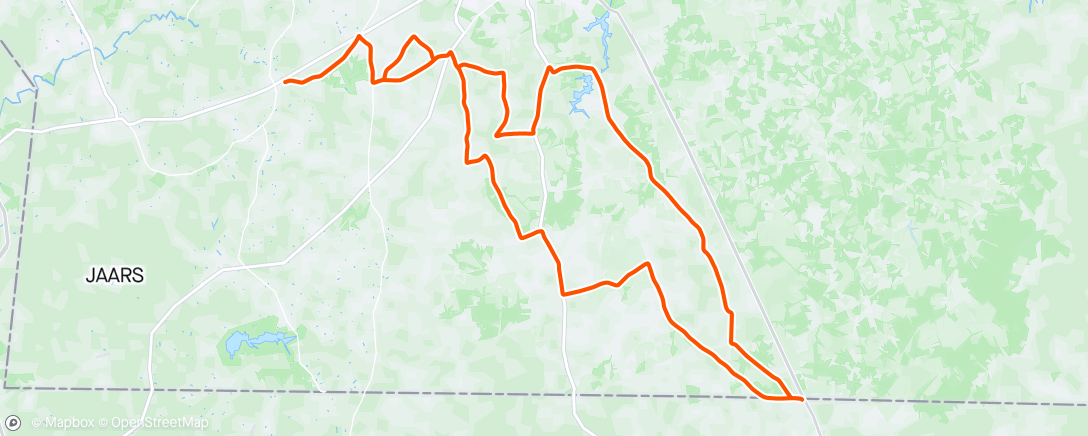 Mapa da atividade, WXWCC Saturday Morning Ride