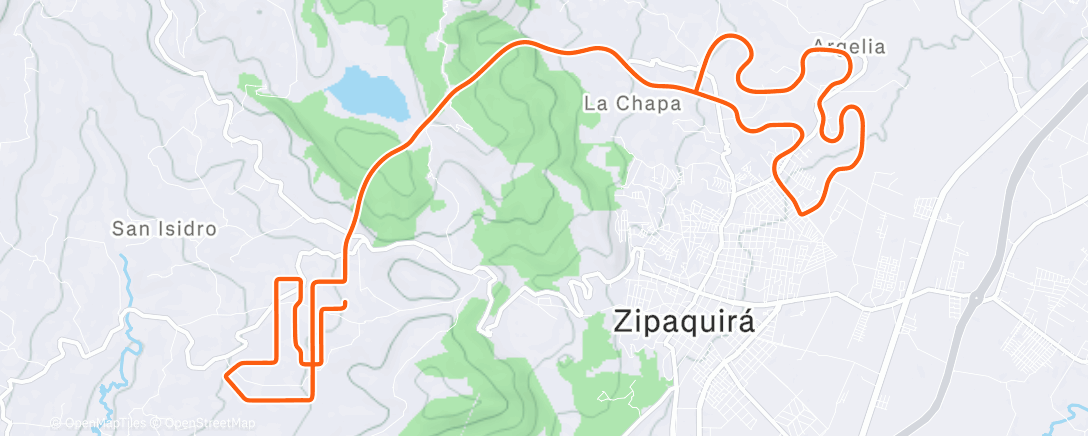 Map of the activity, MyWhoosh - Anaerobic Intensive 25sec