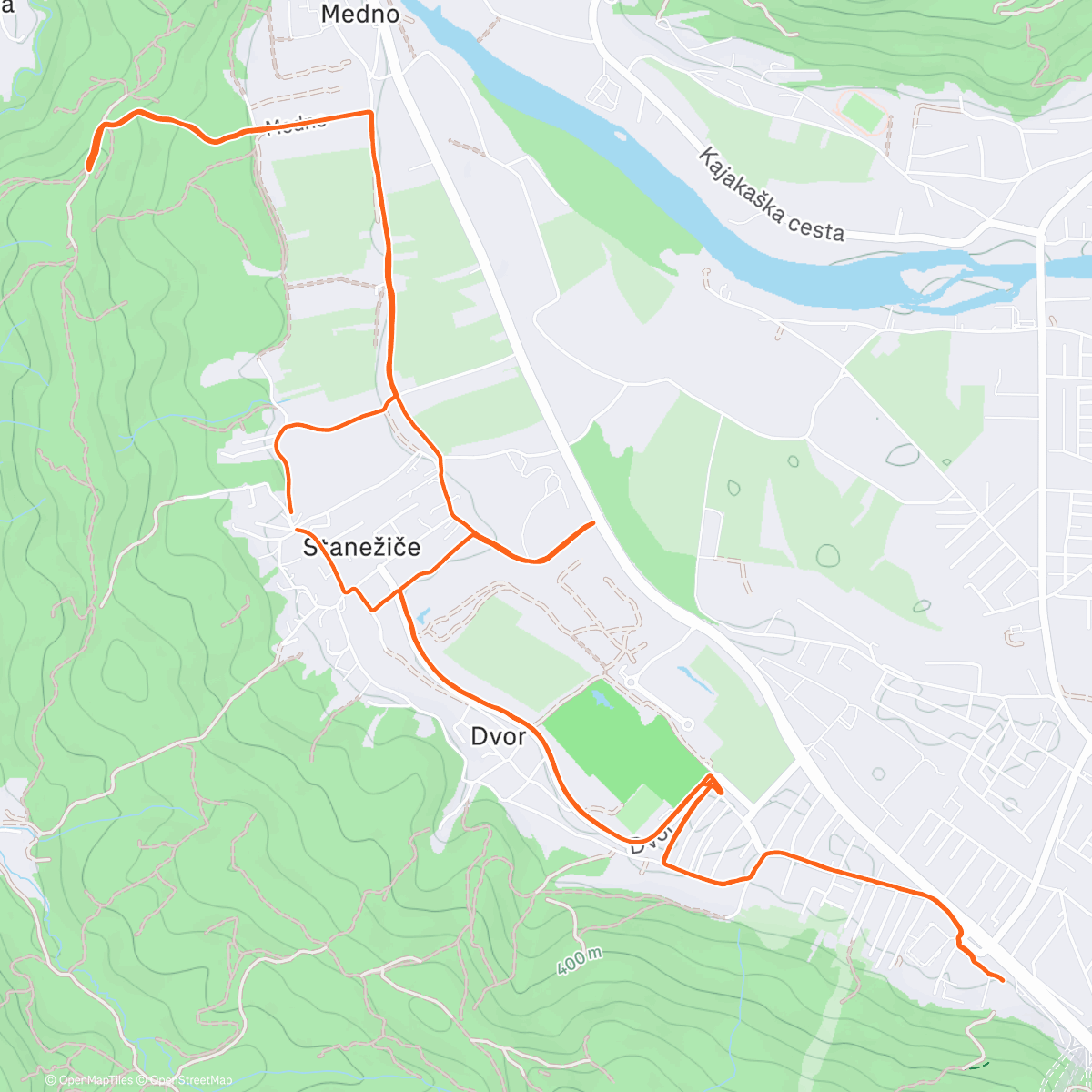 Карта физической активности (Afternoon Walk)