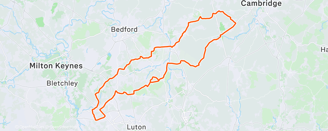 Map of the activity, Morning Ride