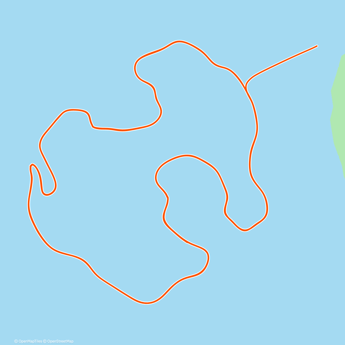 Map of the activity, Zwift - Volcano Circuit in Watopia