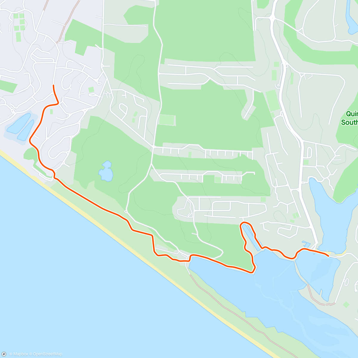 Map of the activity, Villa to Casa Do Lago