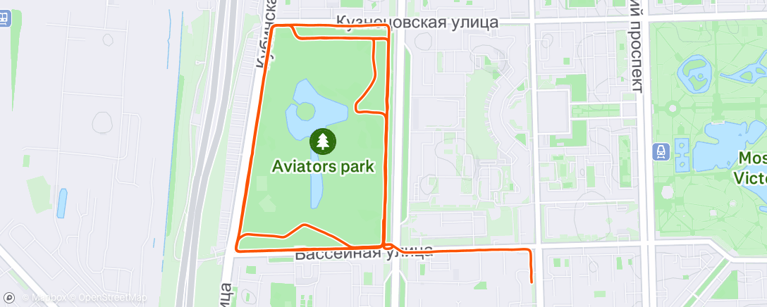 Map of the activity, Утренний забег